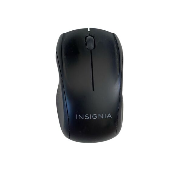 Insignia Wireless Optical Mouse Ns Pnm6003 Bk Black Untested No Receiver - Picture 1 of 10